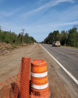 There may be traffic delays through Tofte as another section of the Gitchi-Gami State Trail is completed. Photo Rhonda Silence