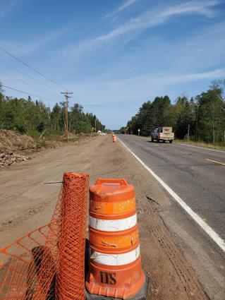 There may be traffic delays through Tofte as another section of the Gitchi-Gami State Trail is completed. Photo Rhonda Silence