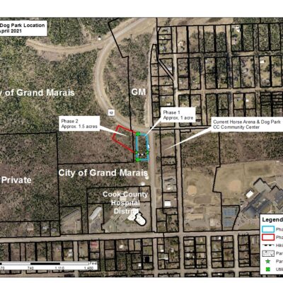 In the Go Dog North Shore information for the city is this map showing ownership of the proposed dog park. Image by GDNS