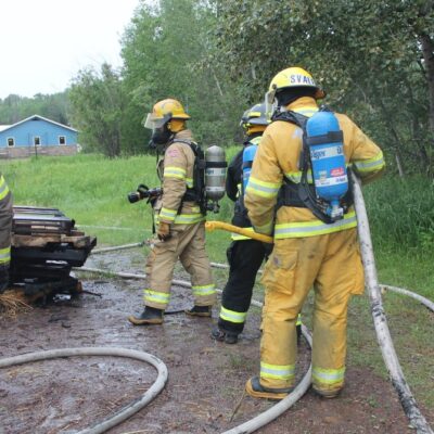 Fire Department training in Grand Marais 6-13-21 Photo by Rhonda Silence