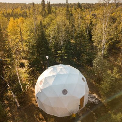 A bird's eye view of geodesic dome at Live Klarhet in Lutsen. Photo courtesy of Nicole Leand