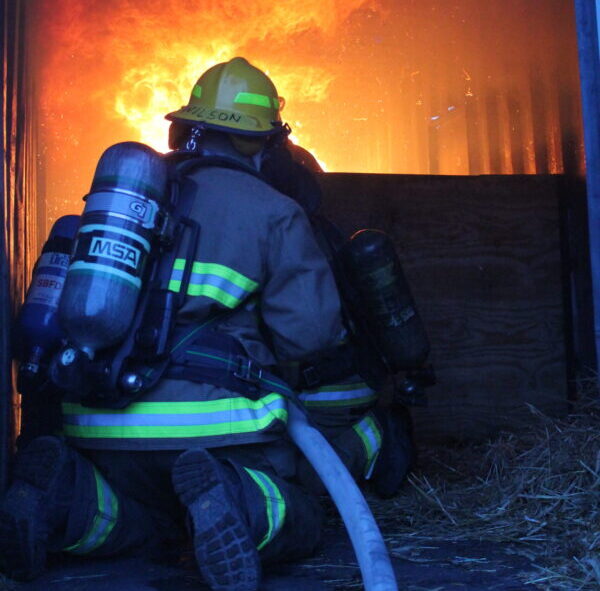 Local firefighters complete live fire training