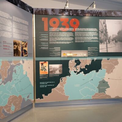 Photos courtesy of Thunder Bay Museum - The visiting exhibit on the Holocaust offers details in English and French. 