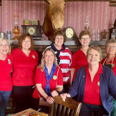 The Post 413 Auxilary members who hosted the veterans luncheon--(L-R, back) Ellie Christianson, Julie Carlson, Brenda Schoflin, Janet Breithopft, Diane Nowers. (Front) Carol Schmidthuber, Nancy Backlund. Submitted photo