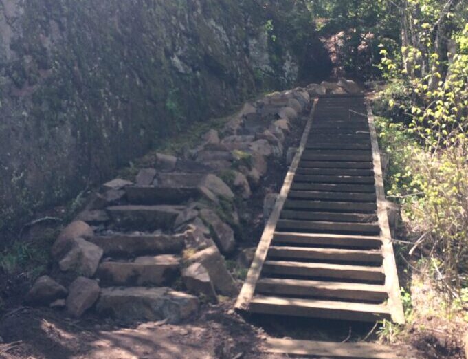 Stone steps in place on BWCA’s Stairway Portage as rebuild wraps up in July