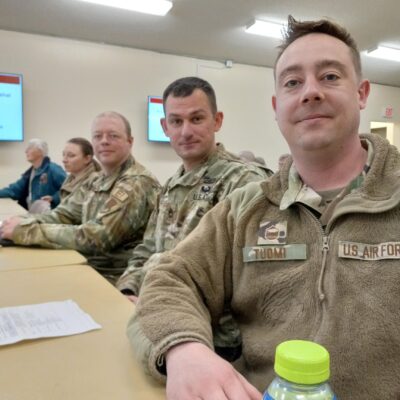 Members of the 148th Fighter Wing were on hand to demonstrate their portable emergency communication vehicle. 