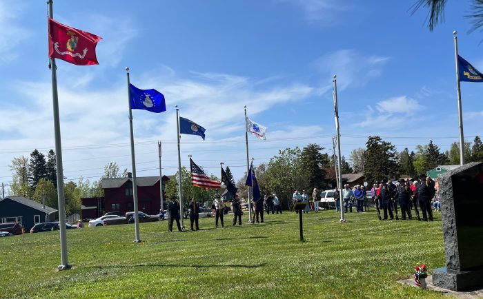 Clear skies in Cook County as fallen military members honored in Grand Marais