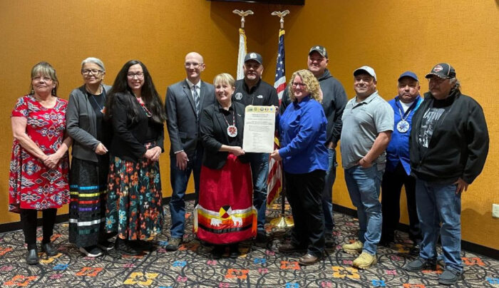 Three Chippewa Bands in northeastern Minnesota sign historic document with U.S. Forest Service