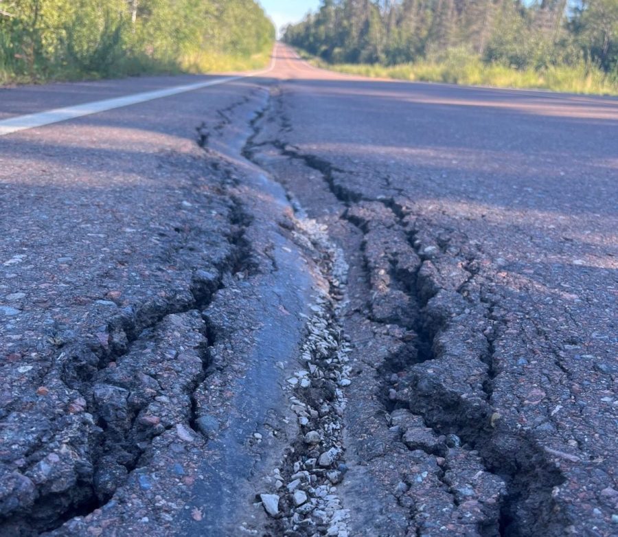 Highway department considers next steps after Sawbill Trail paving begins to fail