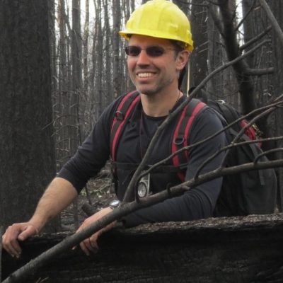 Brian Sturtevant at the Pagami Creek Fire