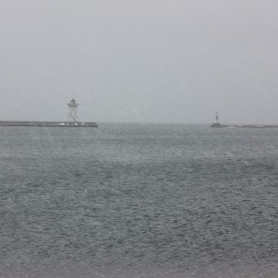 Grand Marais Harbor Monday morning