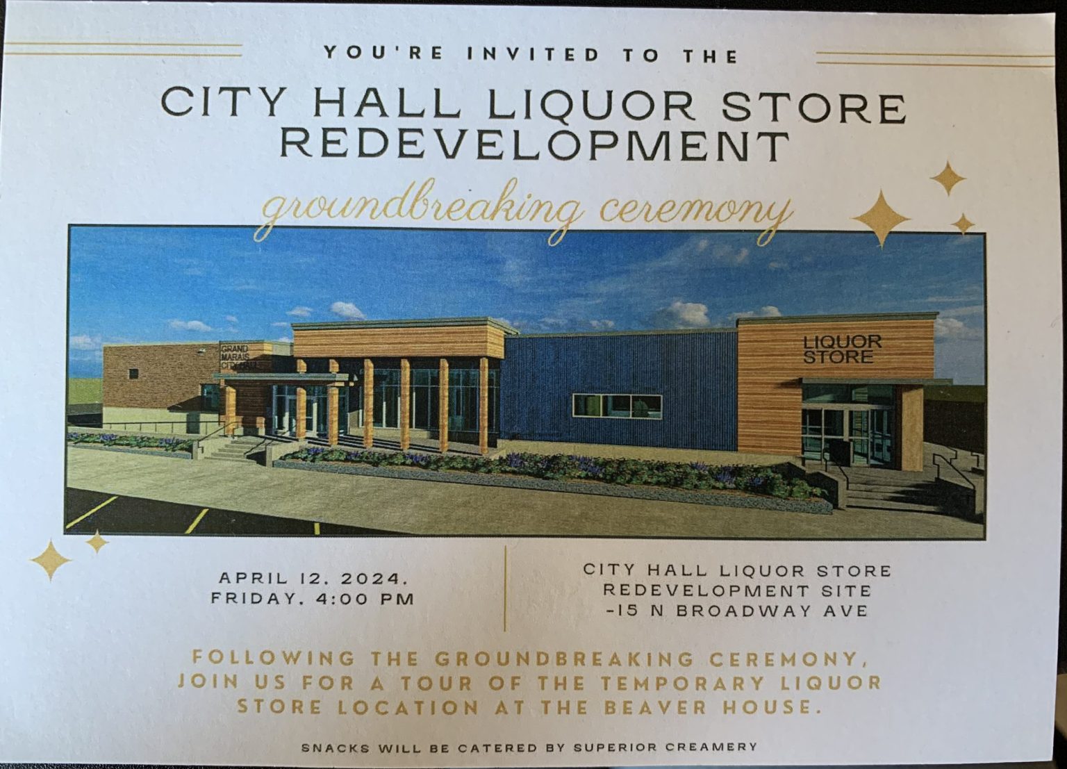 City hosts groundbreaking ceremony for new city hall/liquor store on