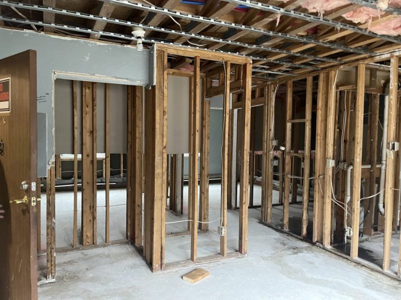 Renovation work begins at Birchwood Apartments