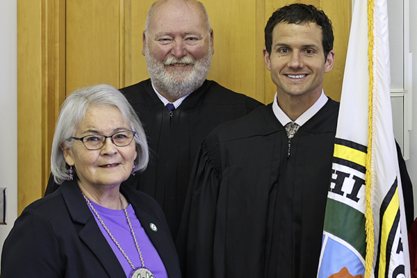 Grand Portage flag ceremony