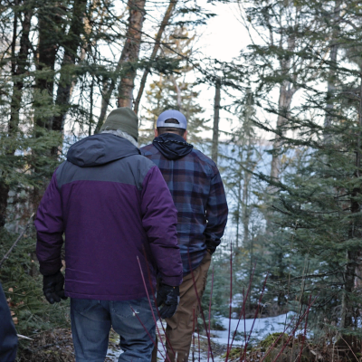 Walking down to the Spirit Tree