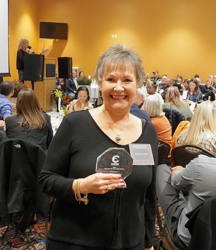 Donna Lunke receives 2024 Norman Deschampe Award from Chamber of Commerce