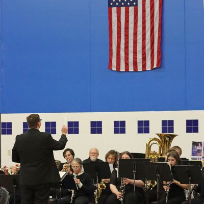 Community members joined students in the band