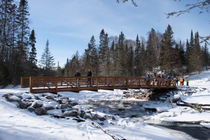 Persistence pays off: Lutsen Trailbreakers celebrates completion of Poplar River Bridge