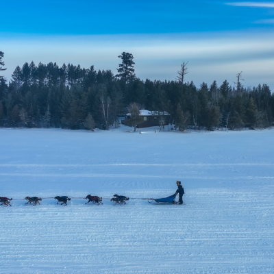 Musher on Poplar Lake