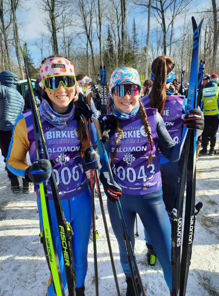 Ezme Mundell and Cook County students participate in Kortelopet ski race in Wisconsin