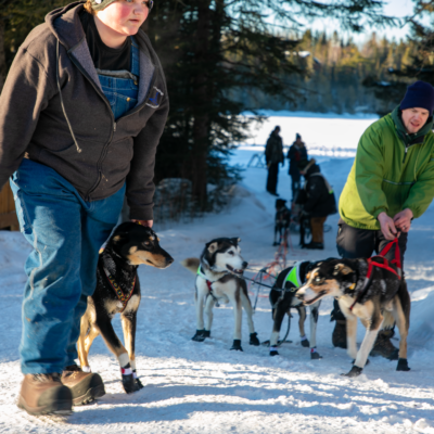 John Beargrease Sled Dog Marathon Trail Center Stop