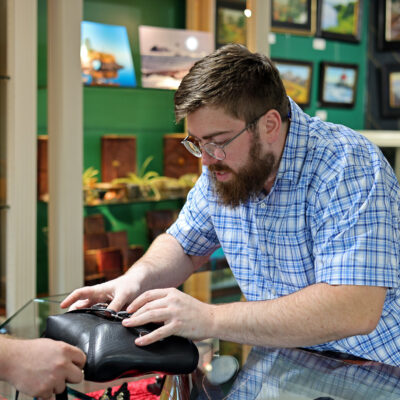 Elliott consults on leather repair Elliott consults on leather repair