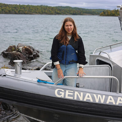 Ruth at a Susie Island stop