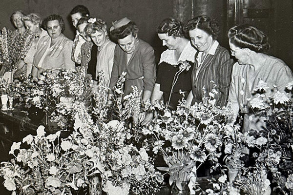 West End Garden Club flower show 1946