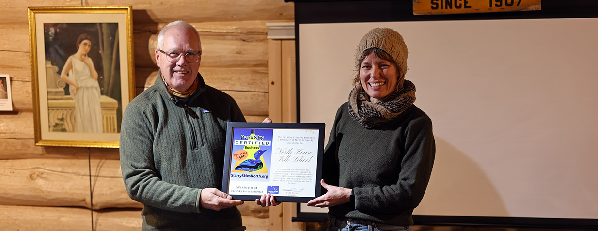 Dark sky friendly business awards debut in Grand Marais