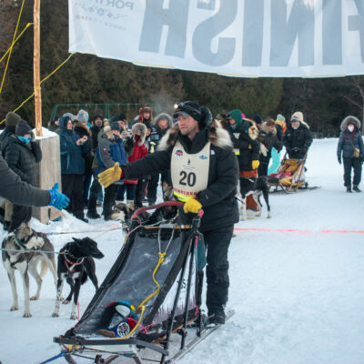 Ryan Anderson at finish line
