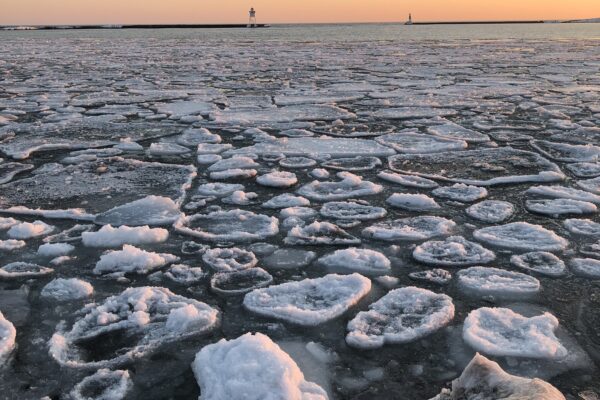 Ice on Lake Superior Photo by Kirsten Wisniewski