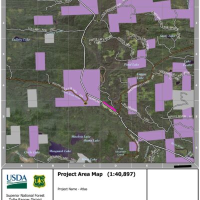Atlas area prescribed burn map