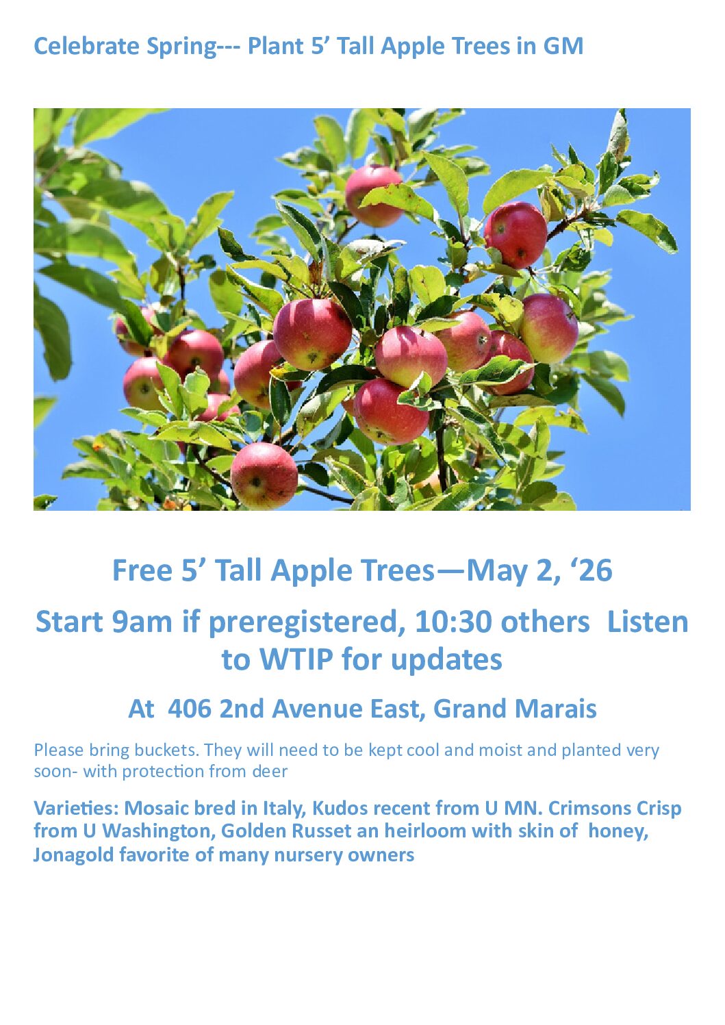 Apple tree giveaway