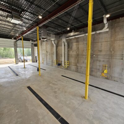 Truck and vehicle maintenance and storage area