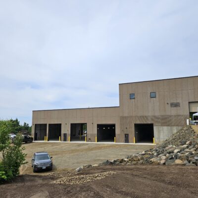Exterior of the Grand Marais Transfer Station