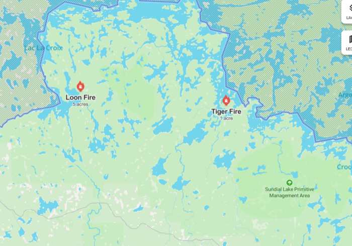 Fire crews continue monitoring two wildfires in the Boundary Waters, fires growing slowly
