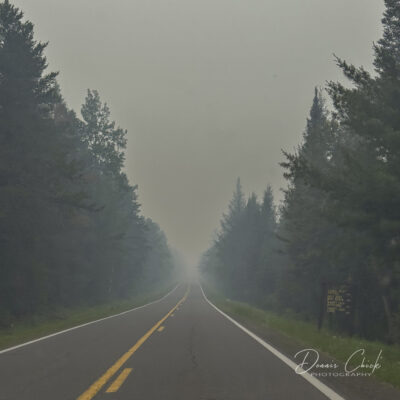 Smokey conditions along the Gunflint Trail