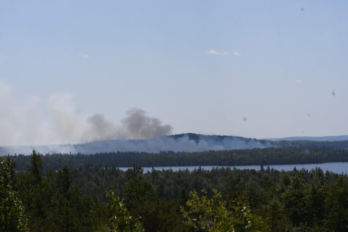 Forest Service daily monitoring prescribed burn near Greenwood Lake, and Airport Pit fire