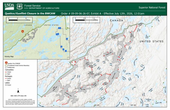 Wildfire activity intensifies across northern Minnesota and along the U.S.-Canada border